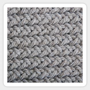 1980s retro grey sweater texture chunky knit crochet Sticker
